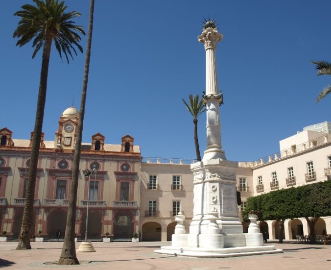 Mairie et Place de la Constitution d'Almería (Andalousie)